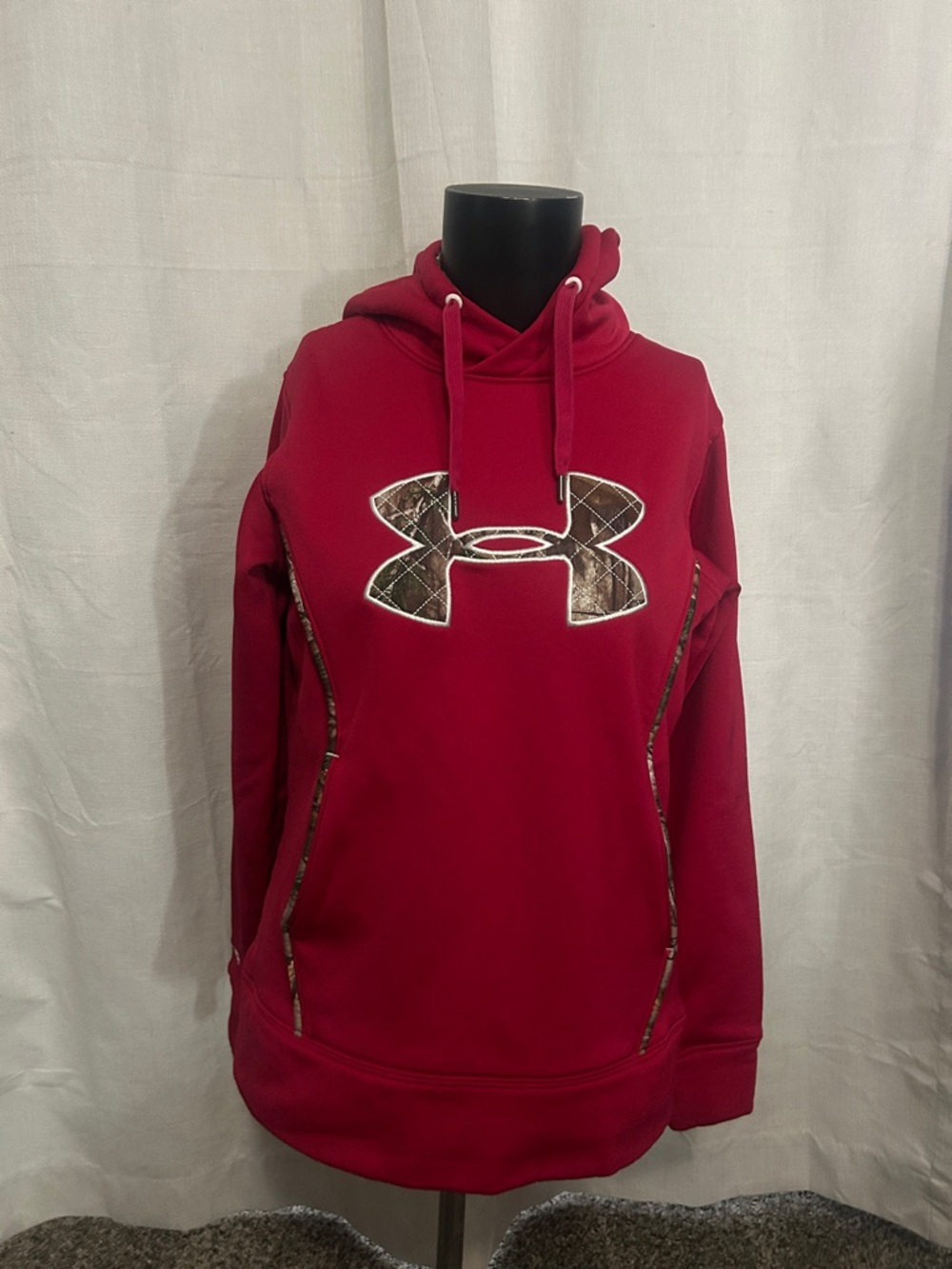 Under Armour Crimson Hoodie with Camo Logo